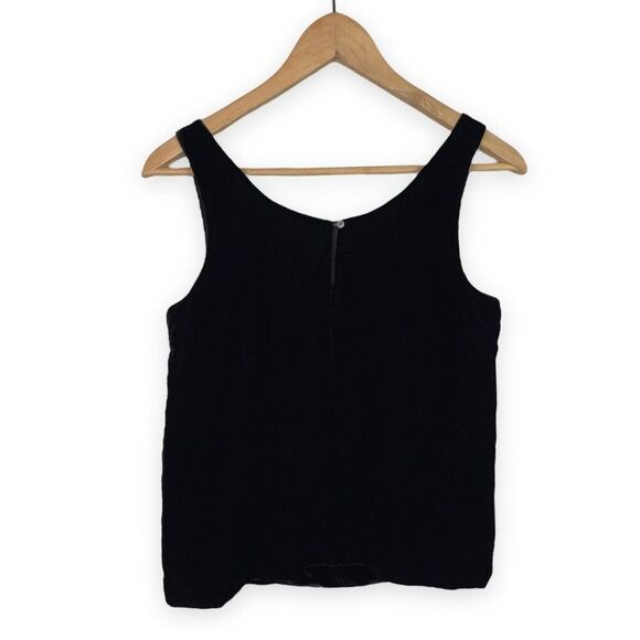 J. Crew Velvet Scoop Neck Tank with Button Back Detail - Picture 6 of 10